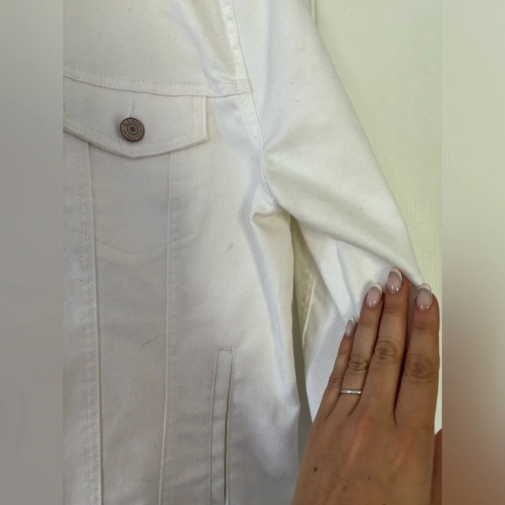 OLD NAVY  White Denim Jacket - Picture 4 of 8